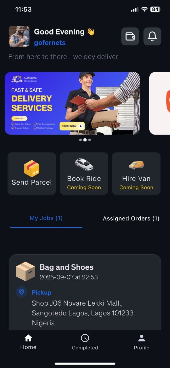Gofernets App Splash Screen